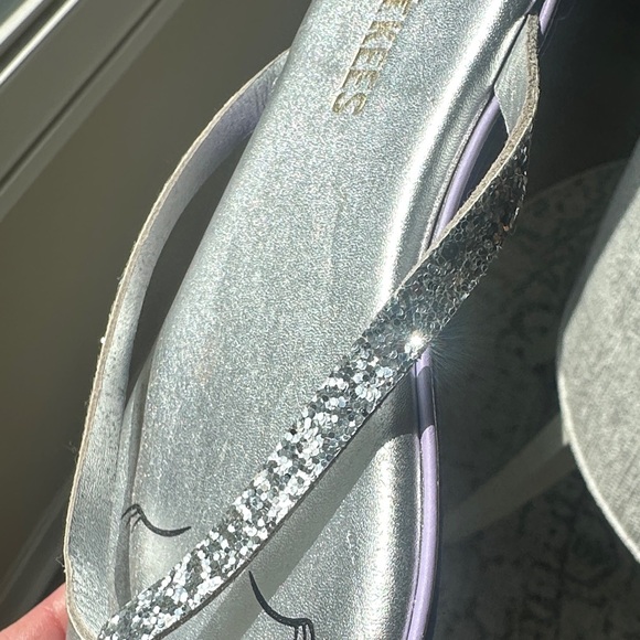 TKEES Metallic Silver unicorn Sandals New - Picture 6 of 9